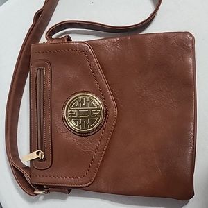 Vegan Leather Messenger Bag
